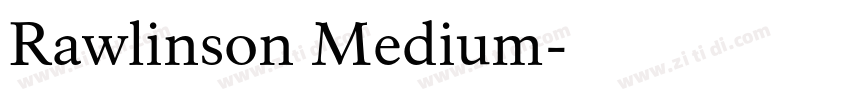 Rawlinson Medium字体转换